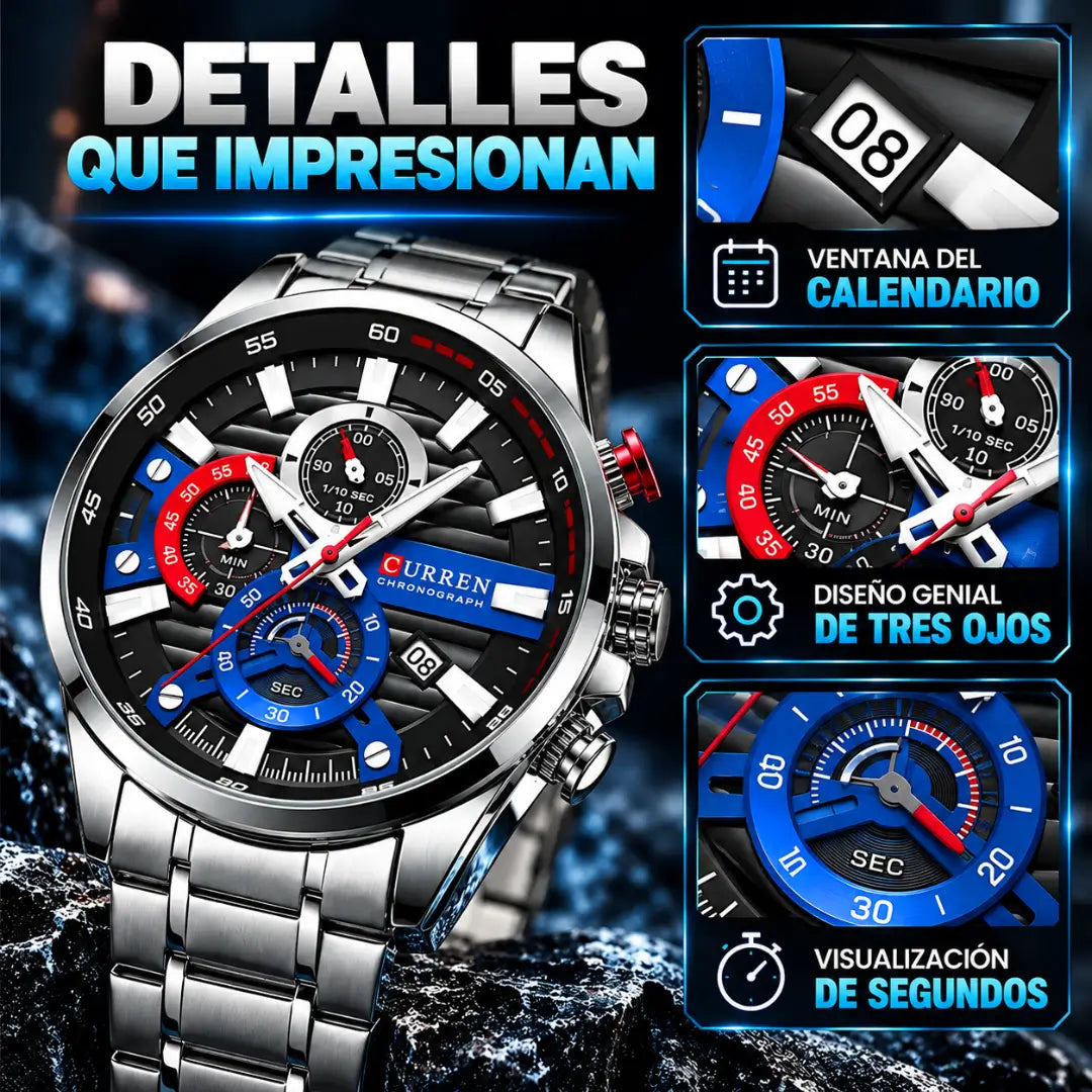 Reloj de Lujo Para Hombre CURREN 8415